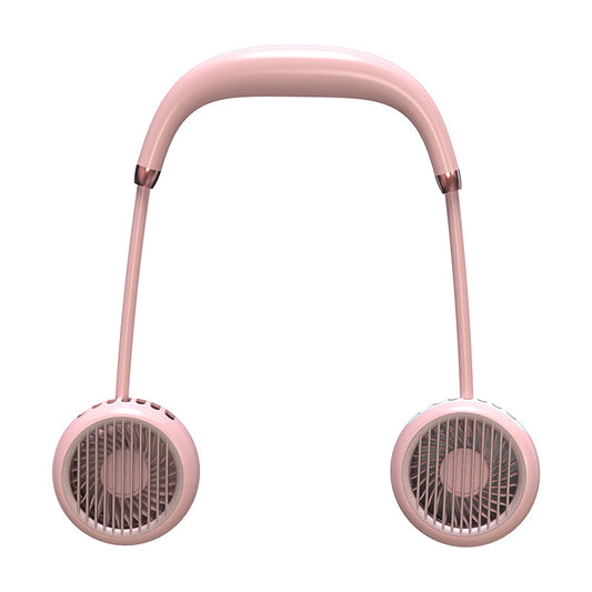 Leafless Hanging Neck Fan Portable Mini Lazy Silent Charging Portable Electric Fan