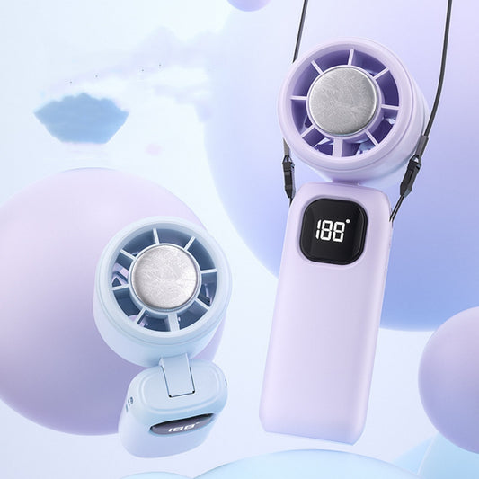 Portable Neck Hanging Plastic Mini Charging Silent Fan