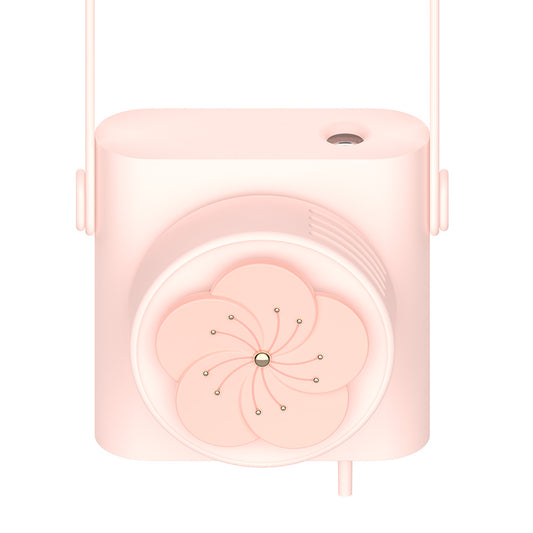 Humidification And Moisturizing Spray Hanging Neck Fan Mini Cute Portable Student Fan