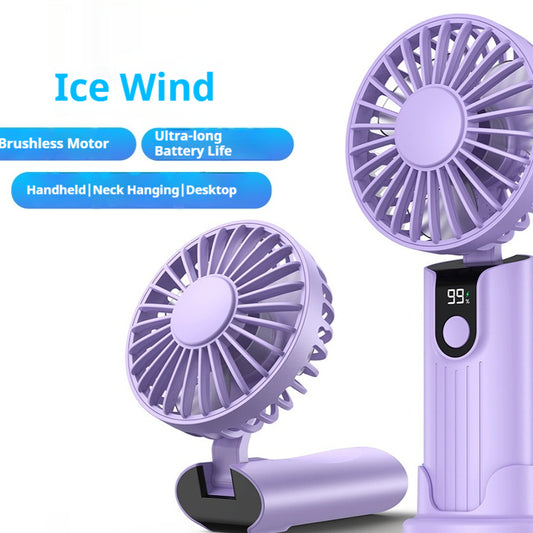 Portable Mini Handheld Fan Hanging Neck Camping USB
