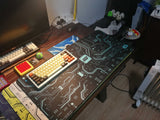 Customized keyboard and mouse pad