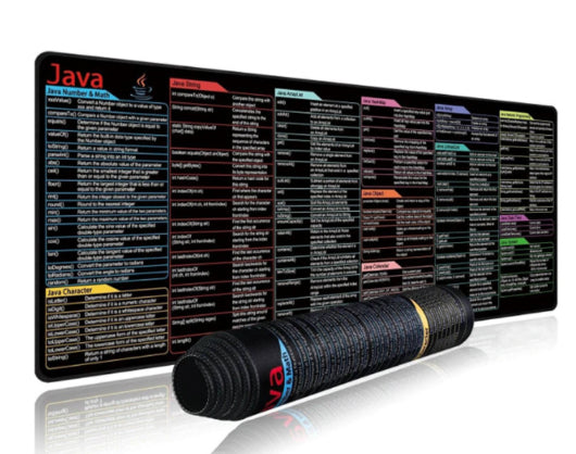 Pythong Programming Language Java Mouse Pad Shortcut Keys Oversized Stain-resistant Desk Mat
