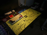 Customized keyboard and mouse pad