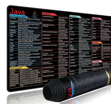 Pythong Programming Language Java Mouse Pad Shortcut Keys Oversized Stain-resistant Desk Mat