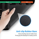 Full English Shortcut Key Mouse Pad Thickened Natural Non-slip