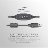 Head-mounted Wired Light-emitting Headset With Microphone For Gaming